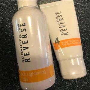 Sun lightening toner and Broad spectrum SPF 50